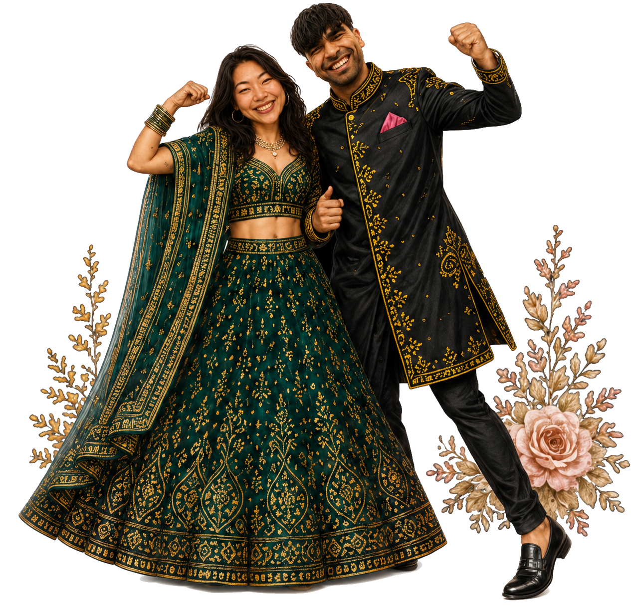 Baraat and reception attire inspiration